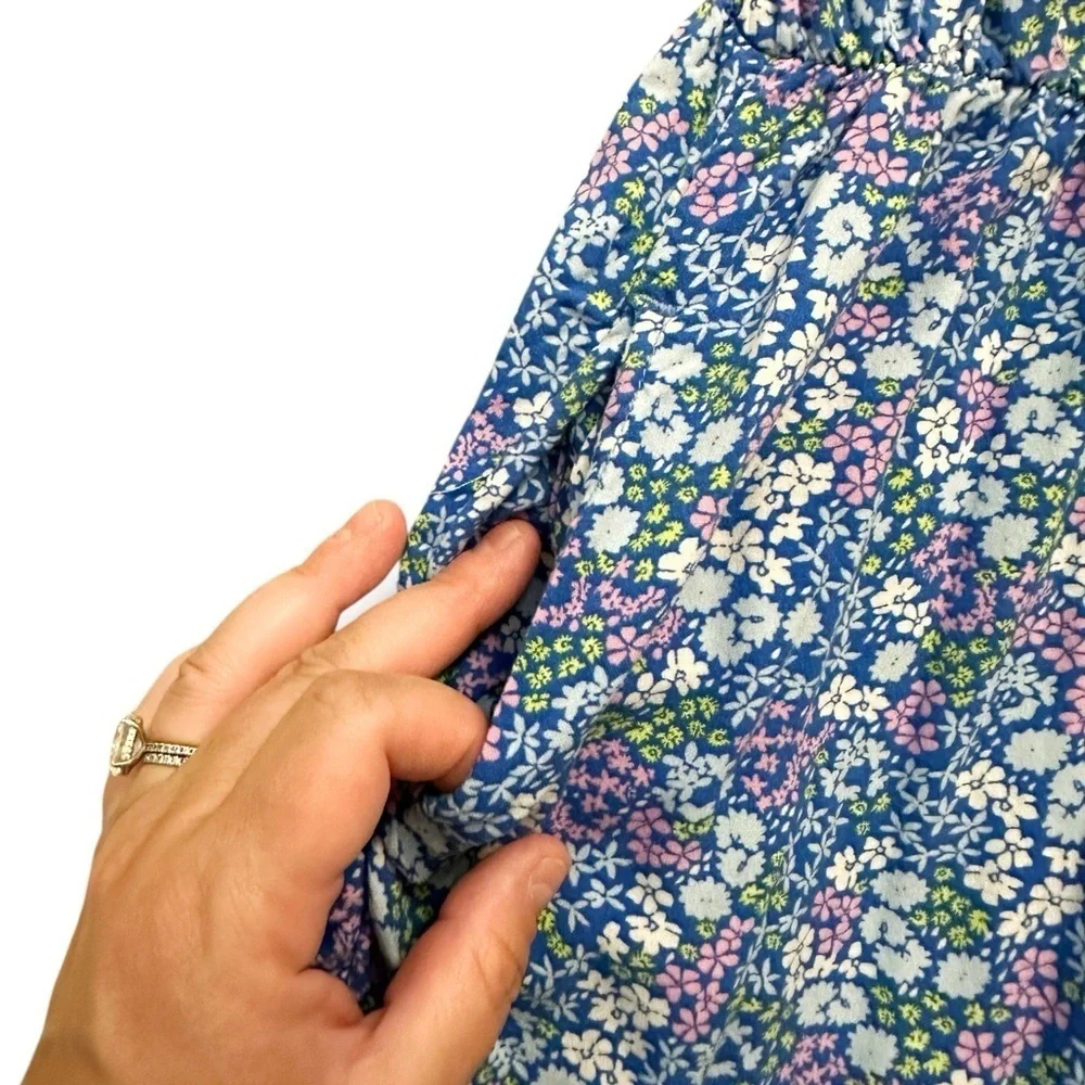 Cat & Jack | Floral Puff Sleeve Dress (M)